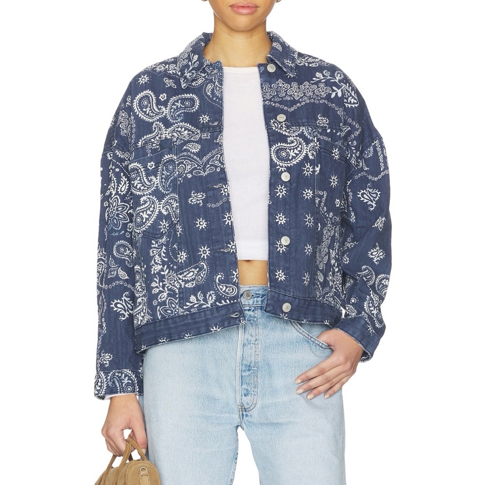 Free People We The Free Opal Swing Printed Jacket